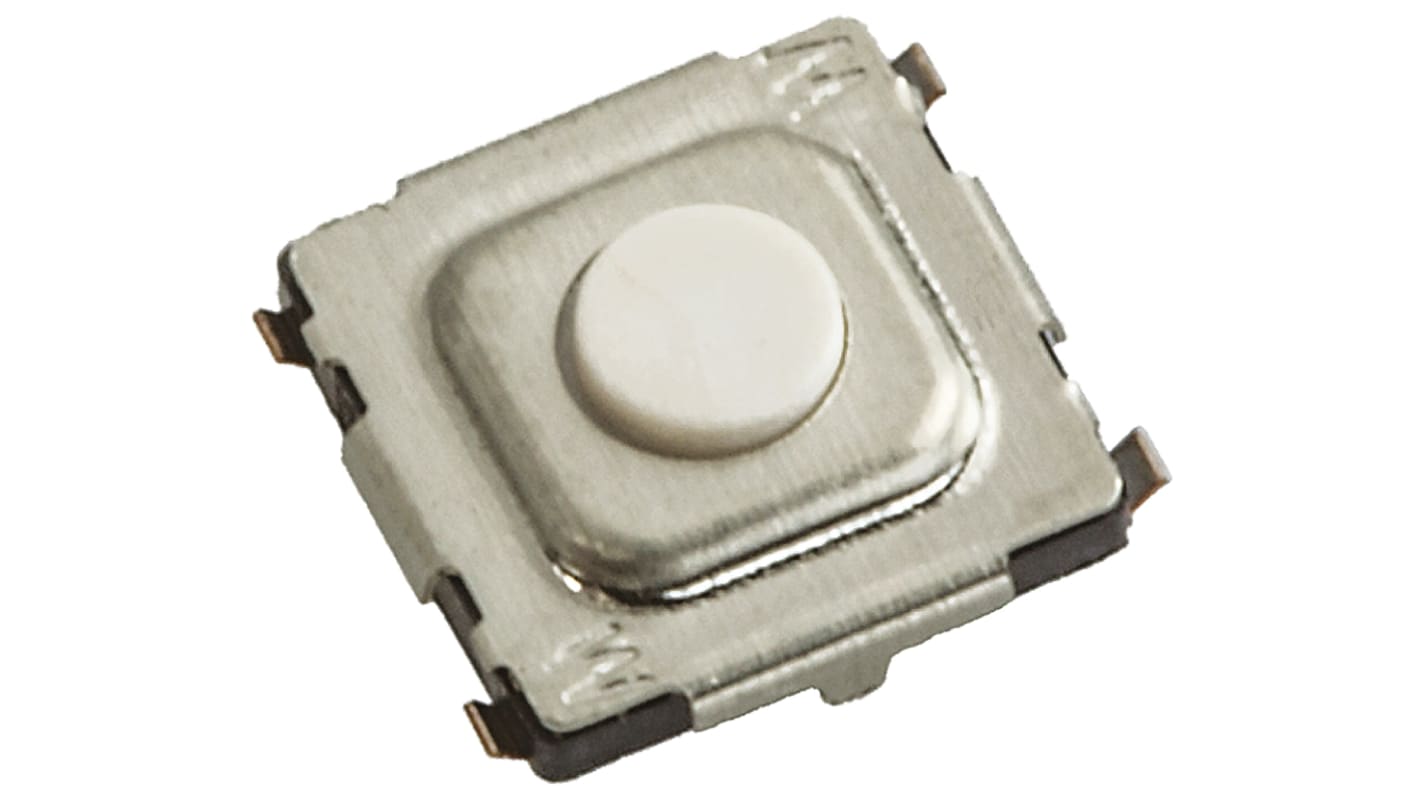 Wurth Elektronik White Tactile Switch, SPST 20 mA 0.3mm Surface Mount