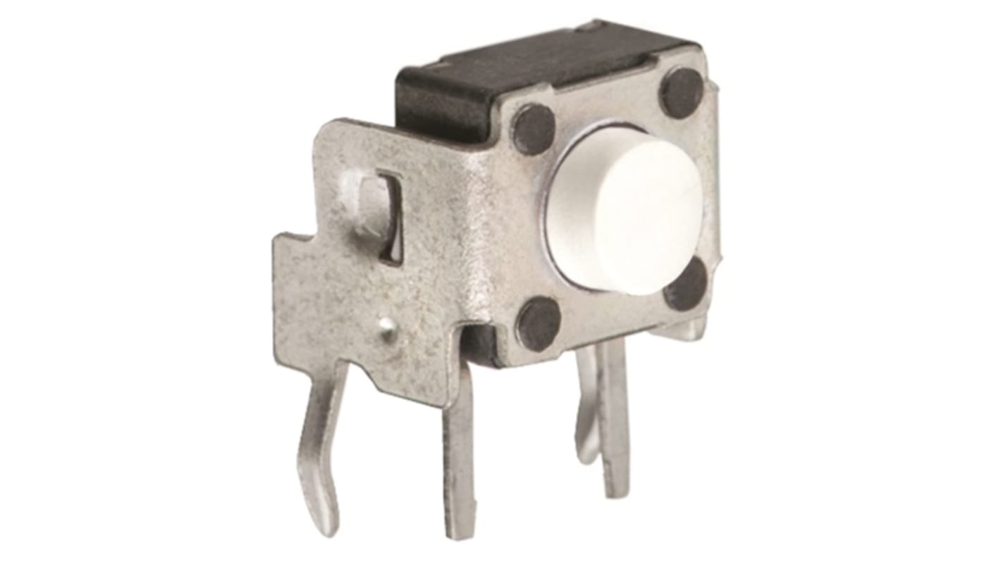 Wurth Elektronik White Tactile Switch, SPST 50 mA @ 12 V dc 0.6mm Through Hole