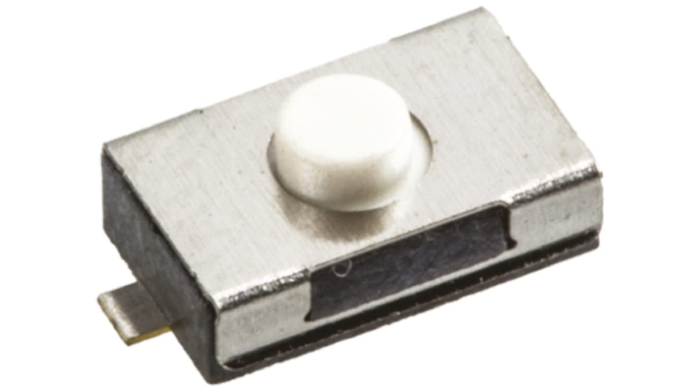 Wurth Elektronik White Tactile Switch, SPST 50 mA @ 12 V dc 0.8mm Surface Mount
