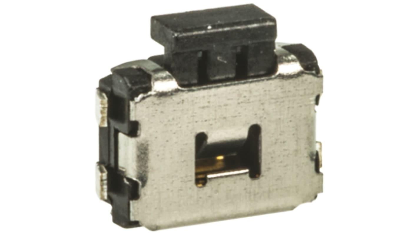 Black Tactile Switch, SPST 50 mA @ 12 V dc 2.6mm Surface Mount
