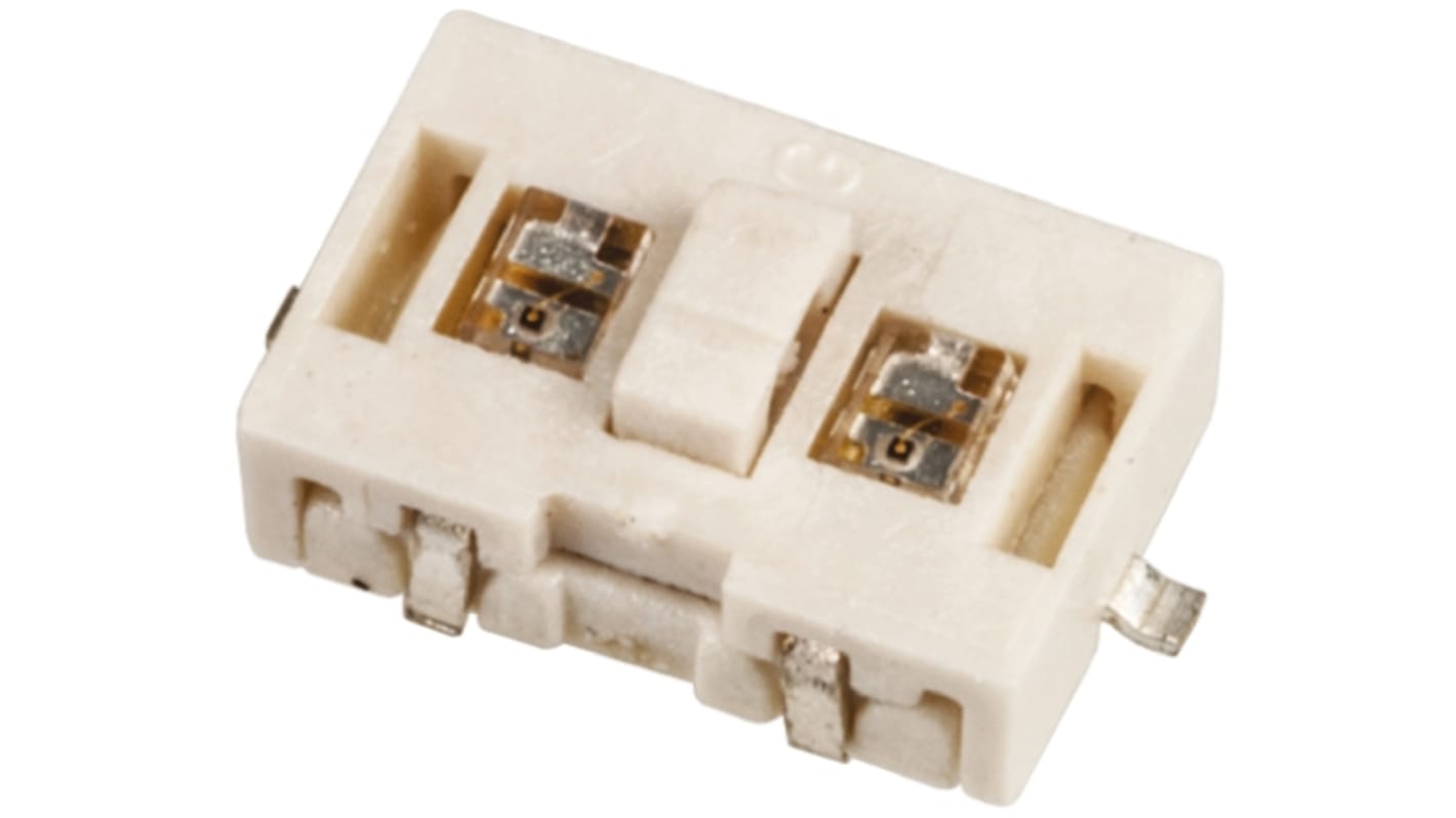 Clear Tactile Switch, SPST 50 mA @ 12 V dc 0.5mm Surface Mount