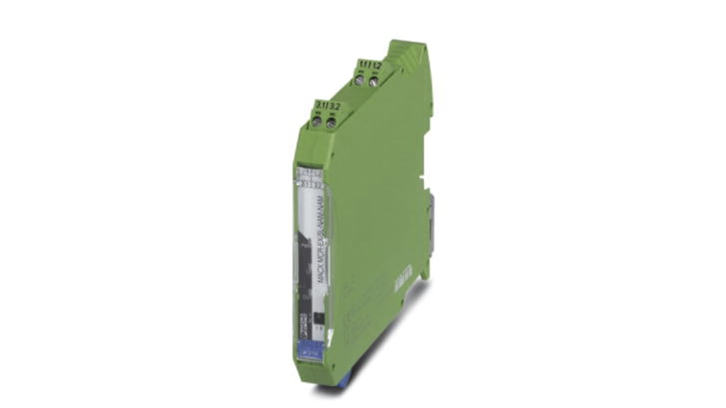 Phoenix Contact 1 Channel Zener Barrier, Signal Conditioner, NAMUR Sensor, Switch Input, Transistor Output, ATEX