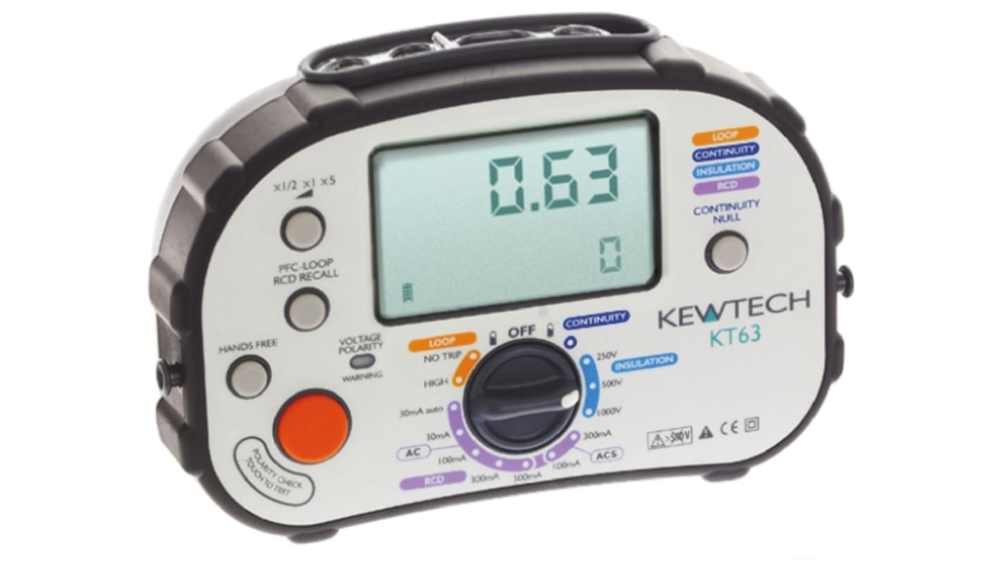 Kewtech Corporation KT63 Electrical Tester, 1000V dc UKAS Calibration