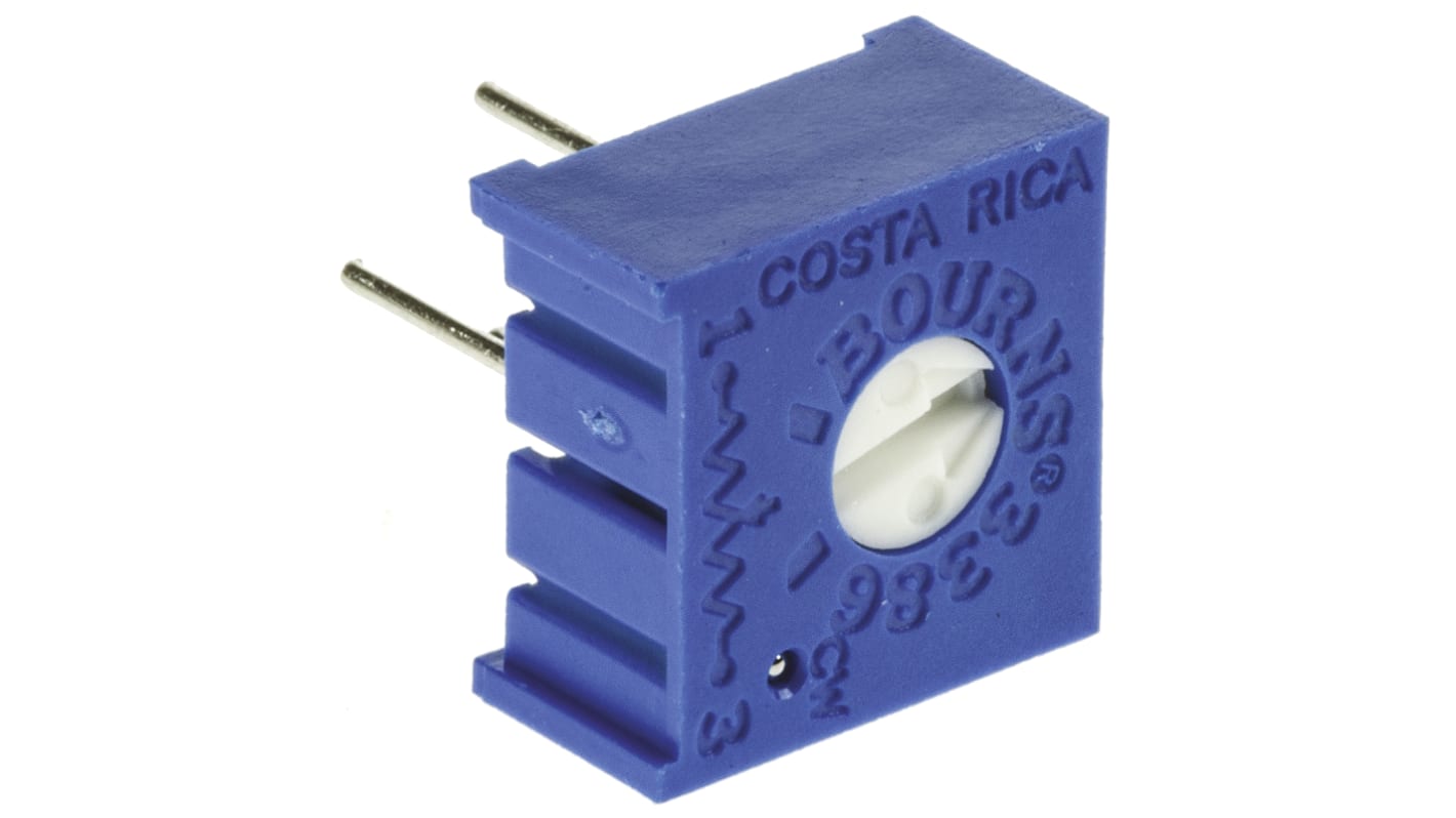 Potenziometro trimmer Bourns, 220kΩ, Regolazione dall'alto, Su foro