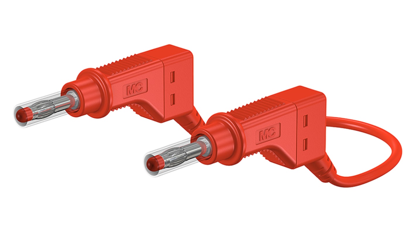 Staubli, 32A, 600V, Red, 500mm Lead Length