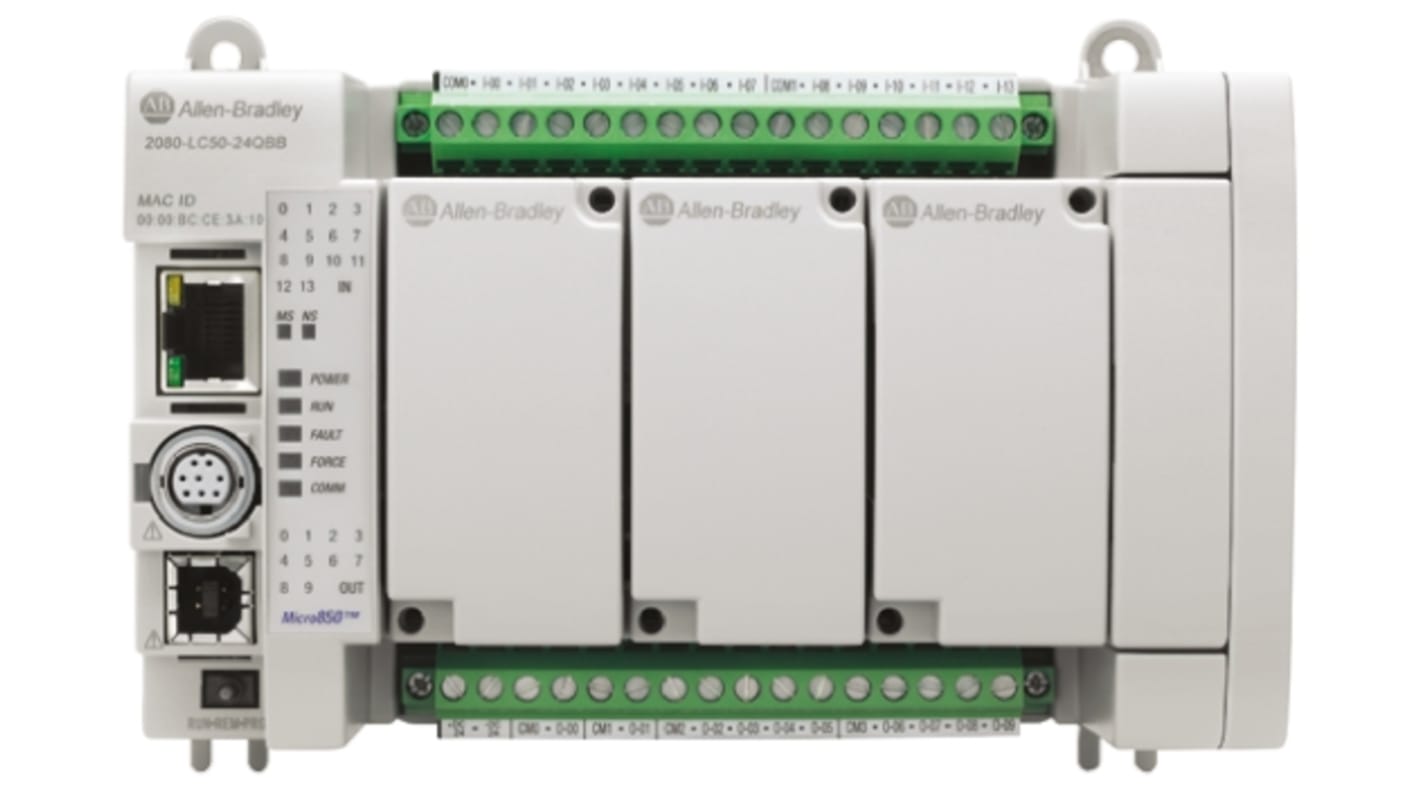 Rs-Online CPU PLC Allen Bradley Micro850 ingressi: 14 uscite: 10 24 I/O 24 V c.c