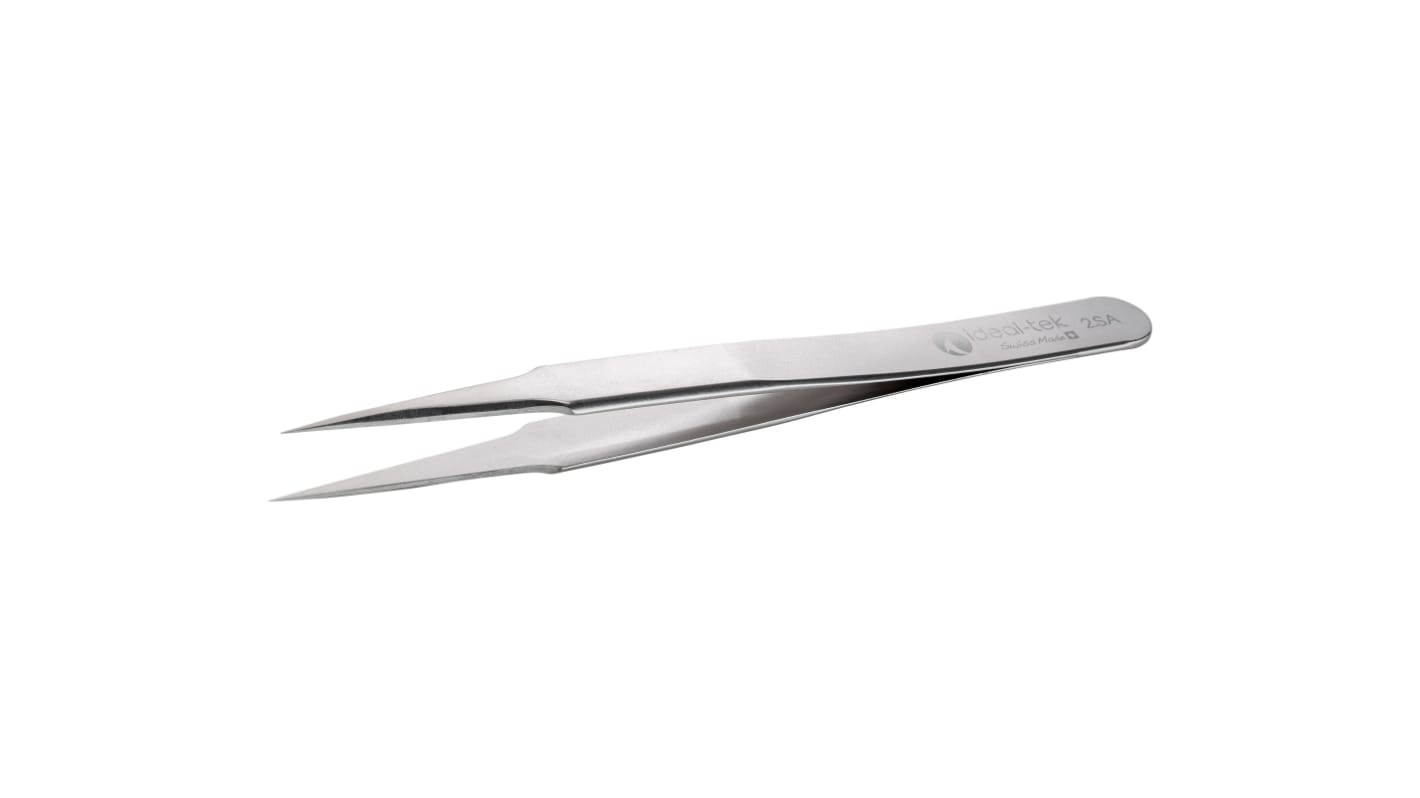 ideal-tek 120 mm, Stainless Steel, Sharp, Tweezers