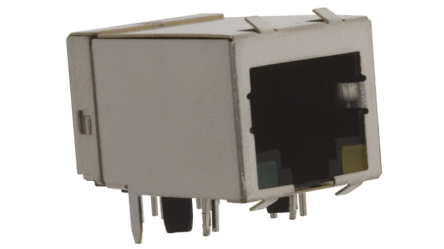 TE Connectivity RJ45三类接口, THT安装, 单口, 8P8C路, 直角, 5569564系列