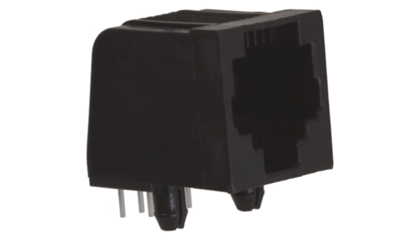 TE Connectivity 5520470 Series Female RJ25 Connector, Through Hole, Cat3, UTP Shield