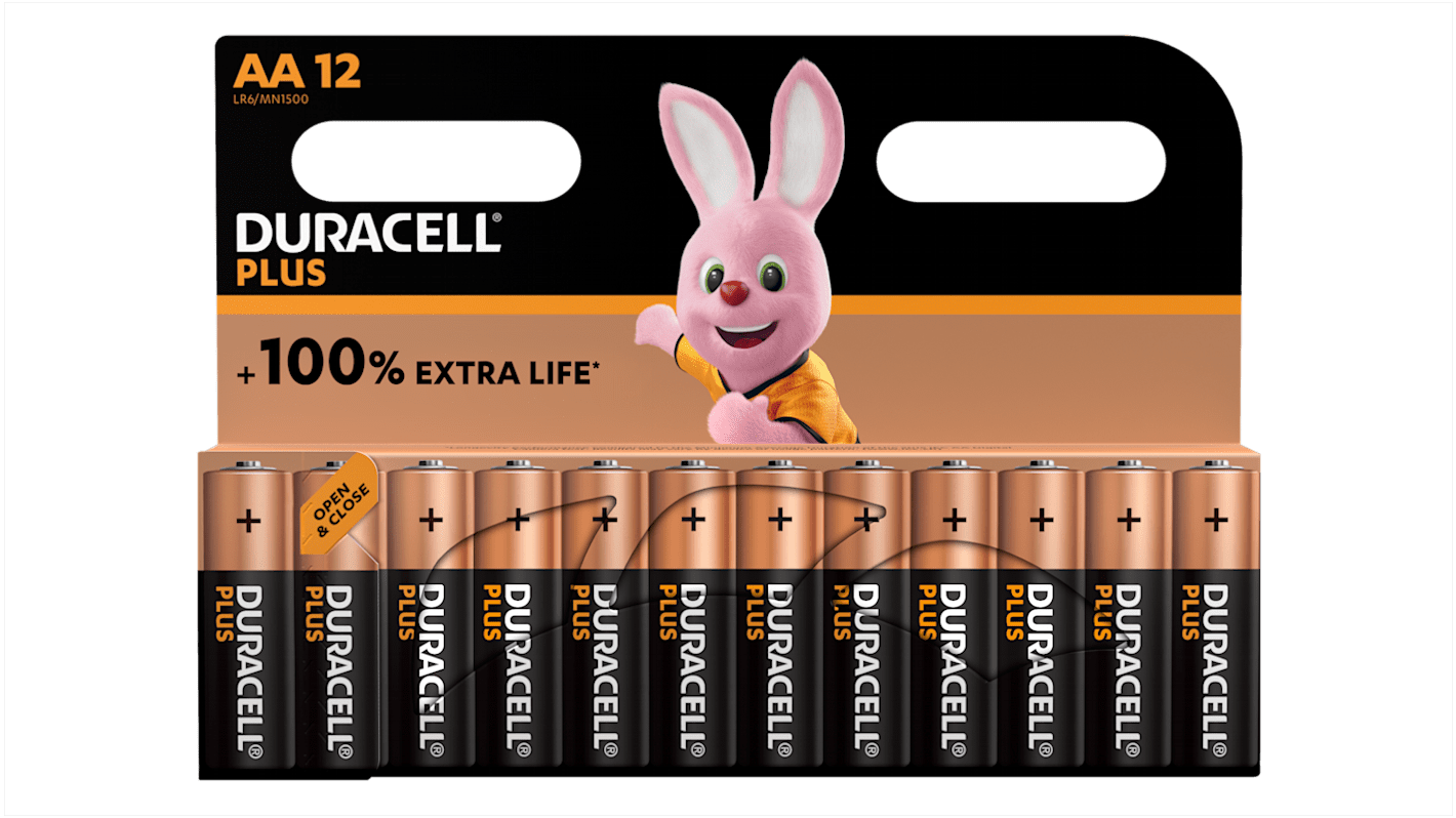 Duracell Plus Power Alkaline AA Battery 1.5V