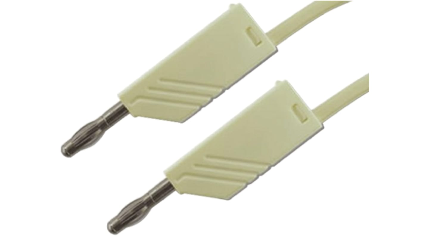 Hirschmann Test & Measurement, 32A, 30 V ac, 60V dc, White, 2m Lead Length