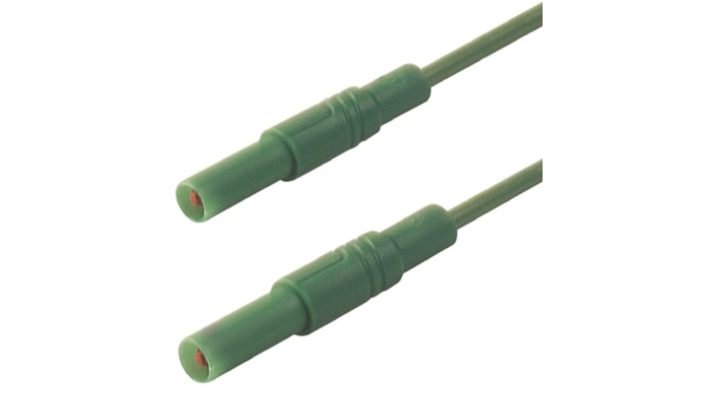 Hirschmann Test & Measurement, 32A, 1000V ac/dc, Green, 1m Lead Length