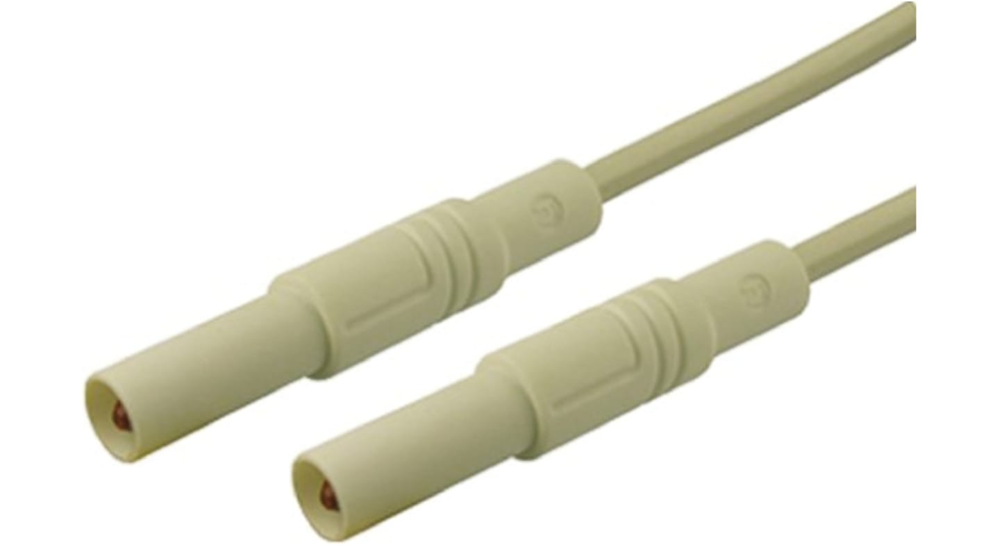 Hirschmann Test & Measurement, 32A, 1000V ac/dc, White, 1m Lead Length