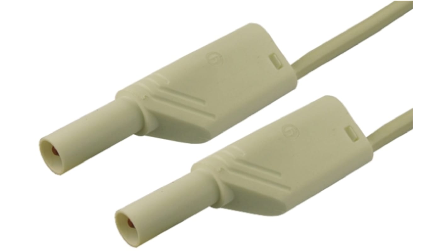 Hirschmann Test & Measurement, 32A, 1000V ac/dc, White, 1m Lead Length