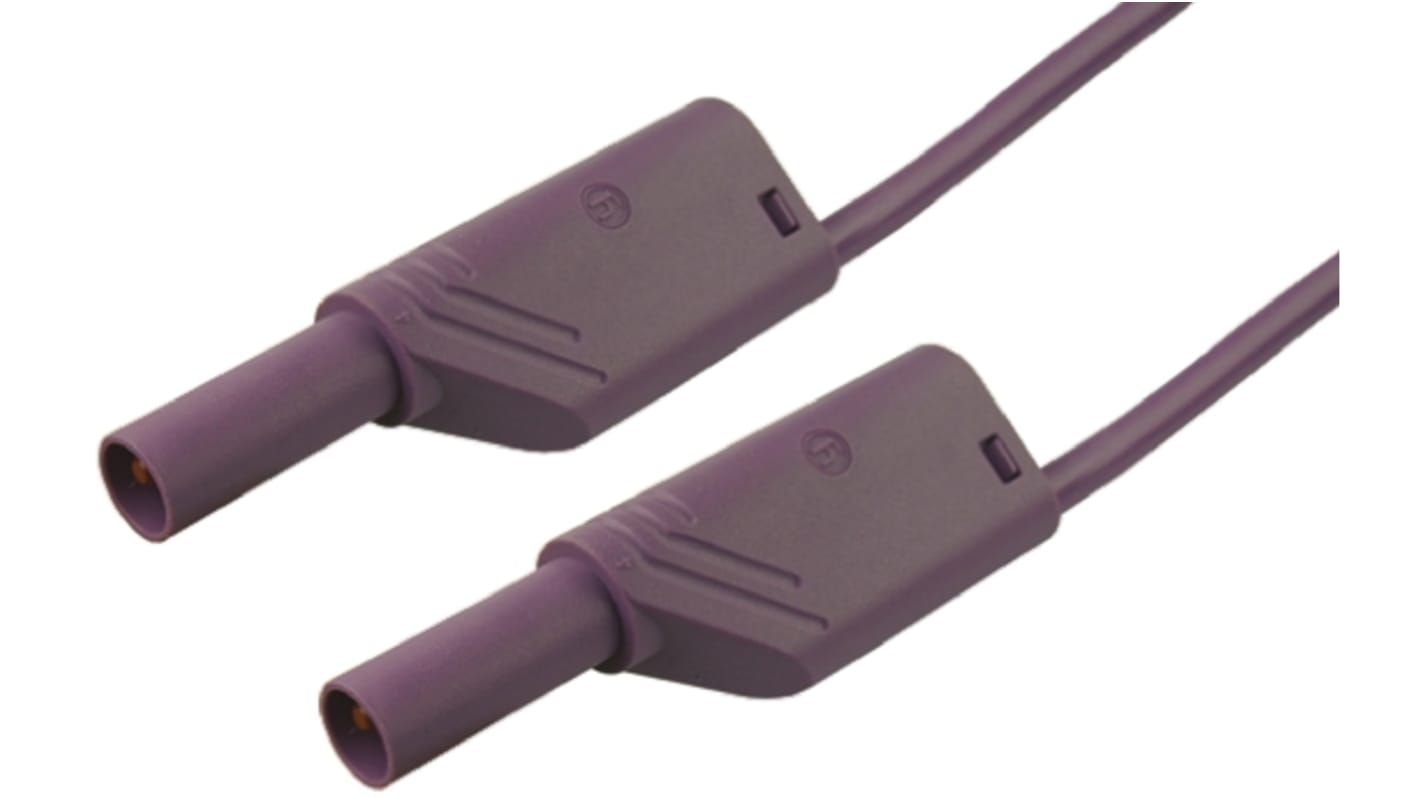 Hirschmann Test & Measurement, 32A, 1000V ac/dc, Violet, 2m Lead Length