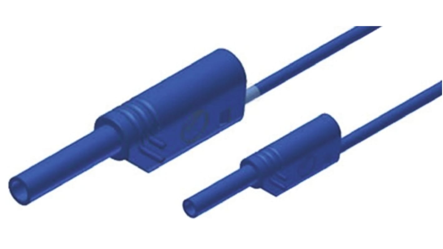 Hirschmann Test & Measurement, 10A, 1000V ac/dc, Blue, 1m Lead Length