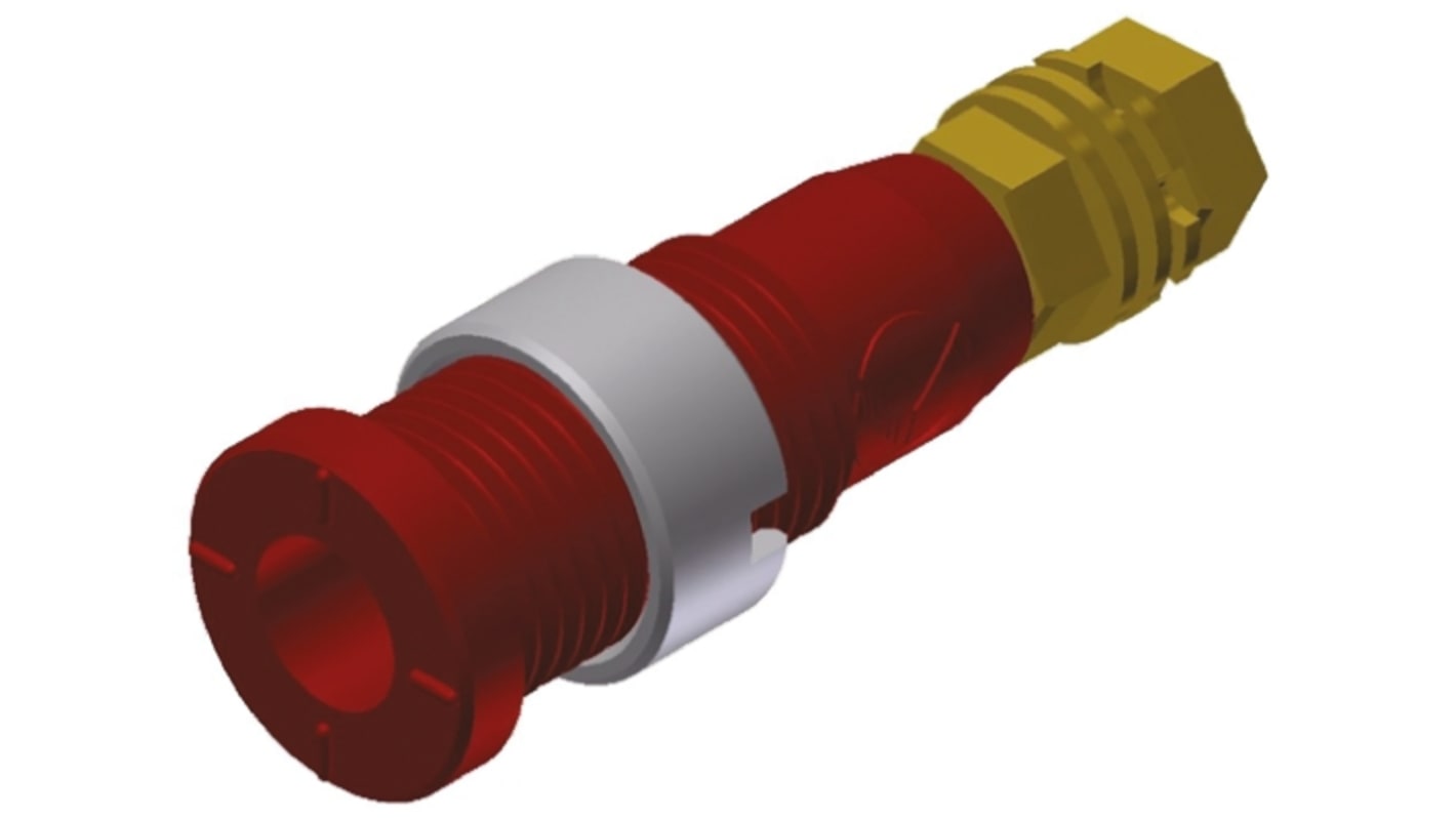 Fiche banane femelle 2mm Hirschmann Test & Measurement Rouge Femelle 10A 1000V c.a. / V c.c.