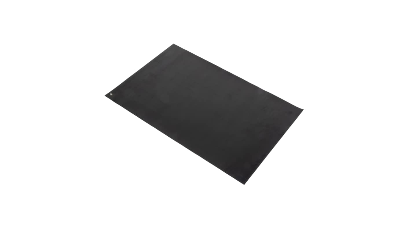 RS PRO Black Bench ESD-Safe Mat, 1.2m x 600mm x 2mm