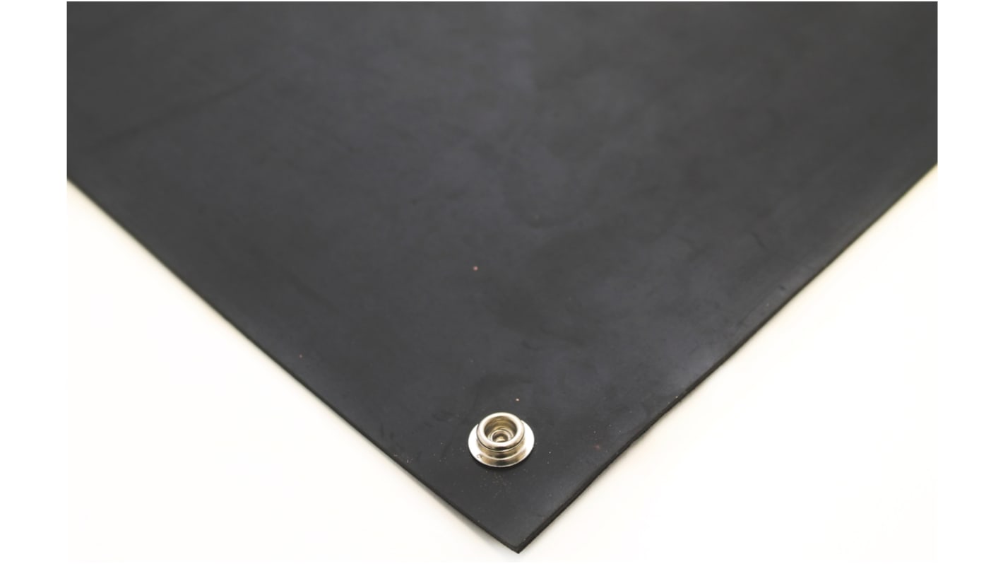 RS PRO Black Floor ESD-Safe Mat, 1.2m x 600mm x 3mm