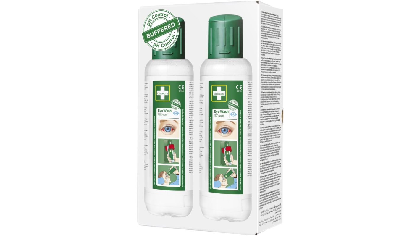 Cederroth Portable Eye Wash Bottle, 2 x 500 ml