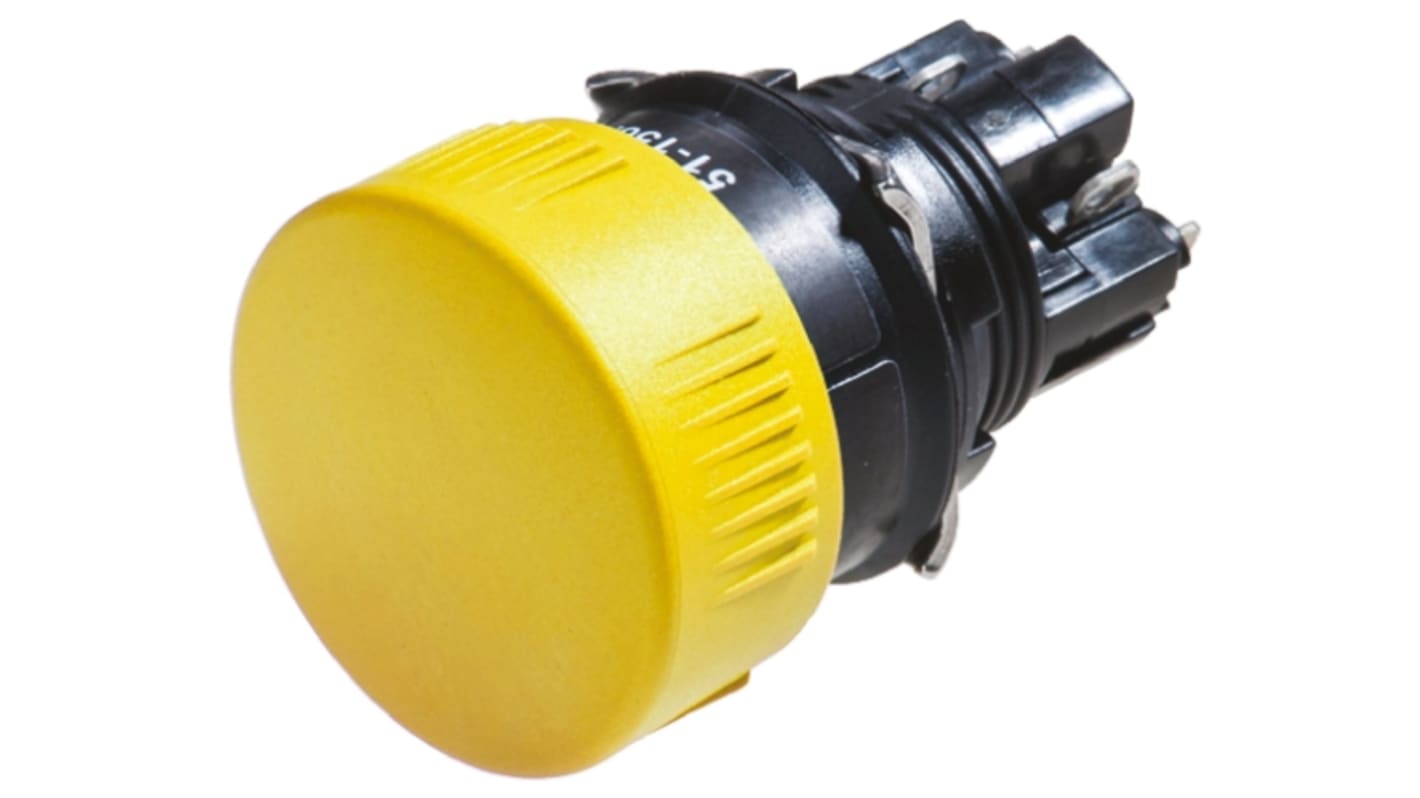 Interruttore a pulsante EAO, Momentaneo, , 5 A a 250 V c.a., IP65 Montaggio a pannello