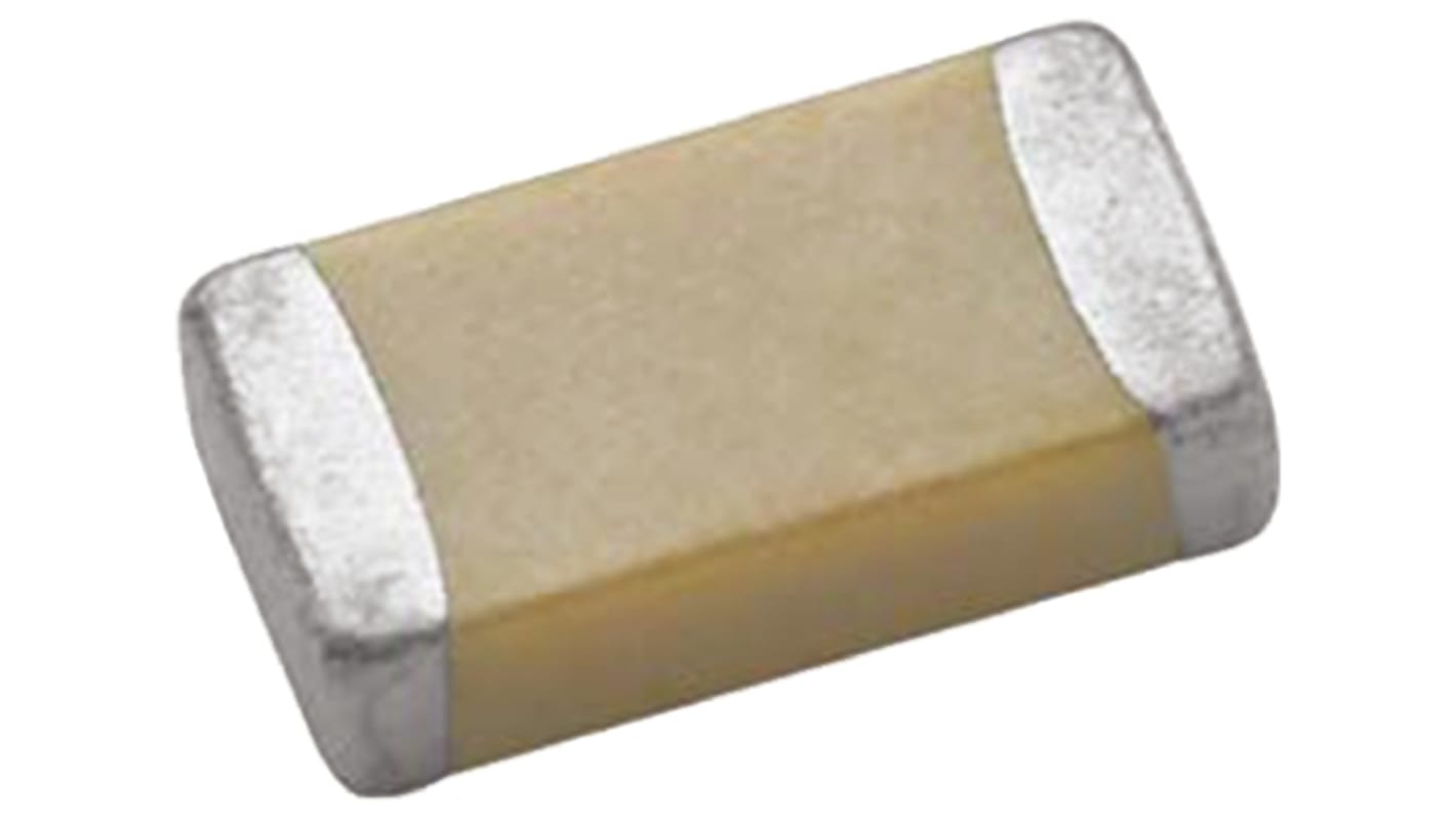 Vishay 270pF Multilayer Ceramic Capacitor MLCC, 50V dc V, ±10% , SMD