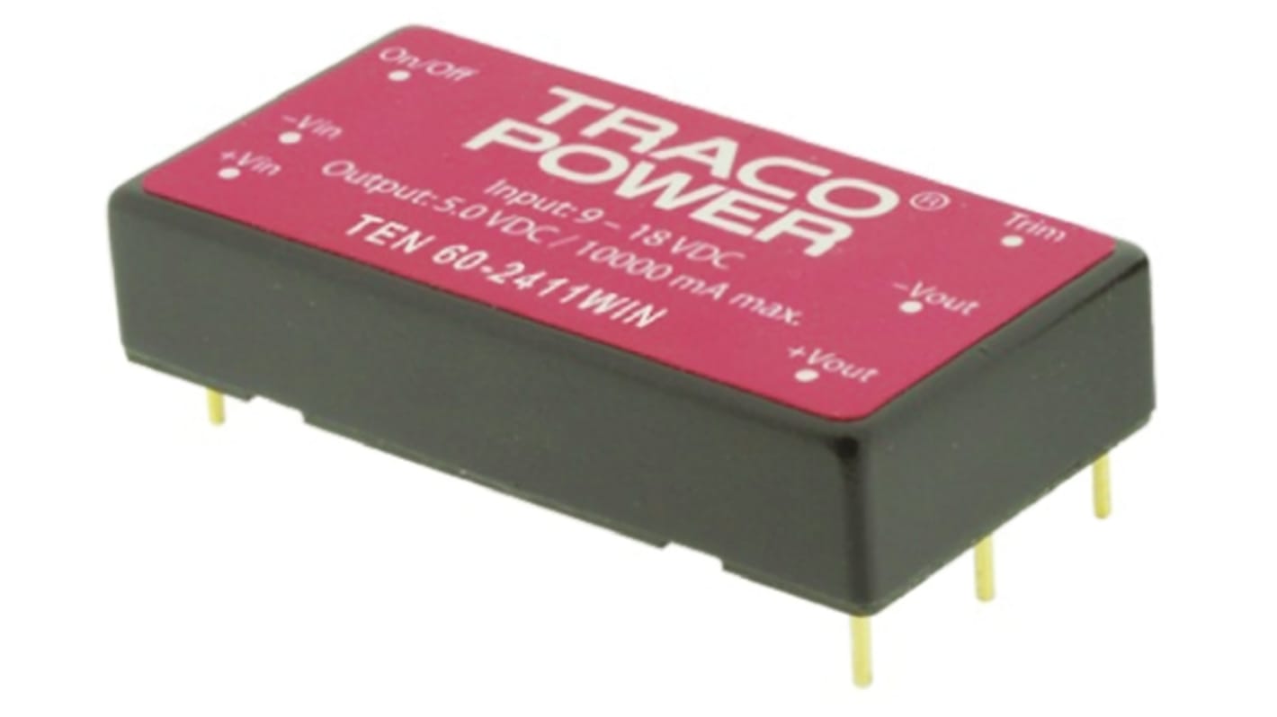 Convertidor dc-dc 60W, Salida ±12V dc, ±2.5A, 0.01