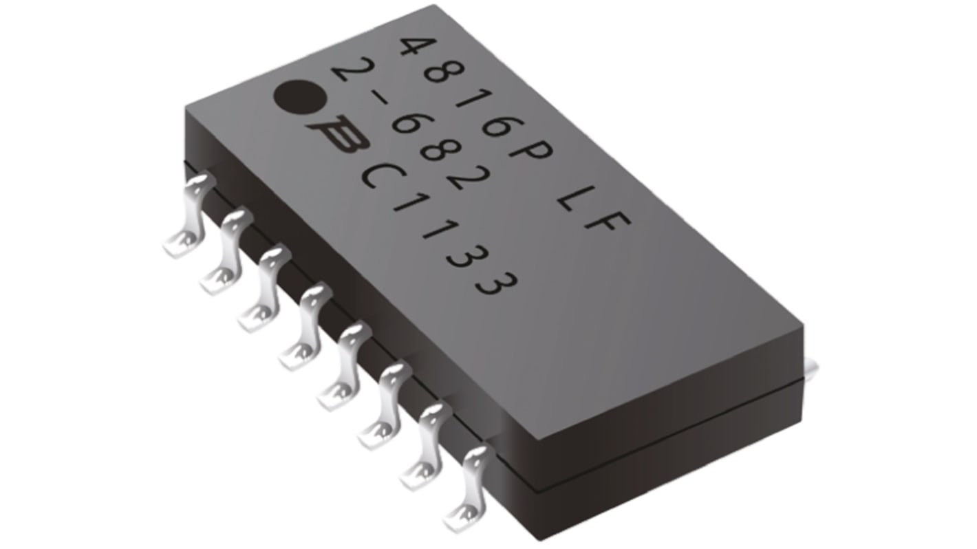 Bourns SOIC排阻, 4.7kΩ, 8个电阻, 1.28W, 16个端子, ±2%容差, 模制外壳, 4800X系列
