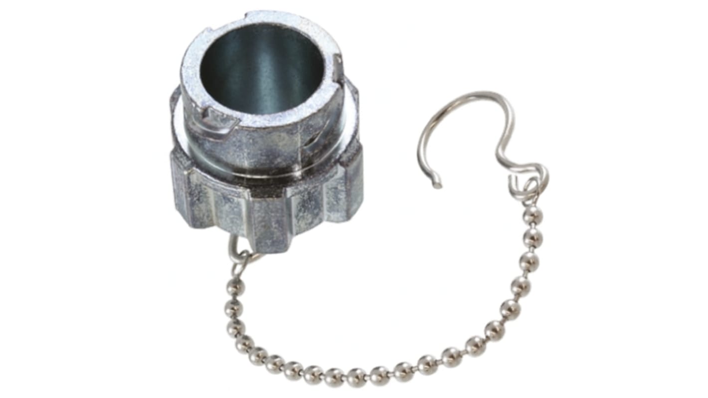 Protective cap assembly with chain