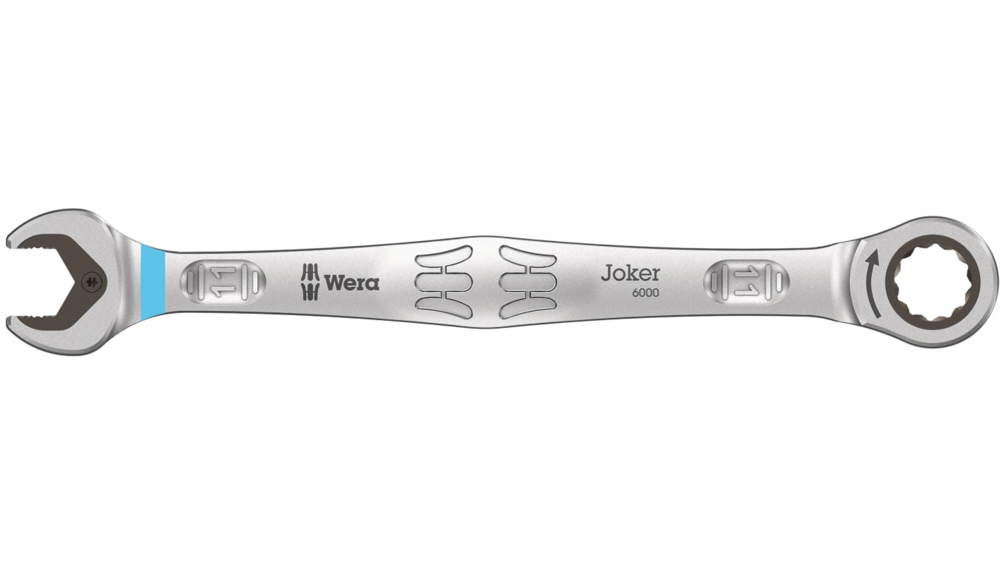 05073271001 Wera Joker Series Combination Ratchet Spanner 11mm Metric Double Ended 165 mm Overall RS