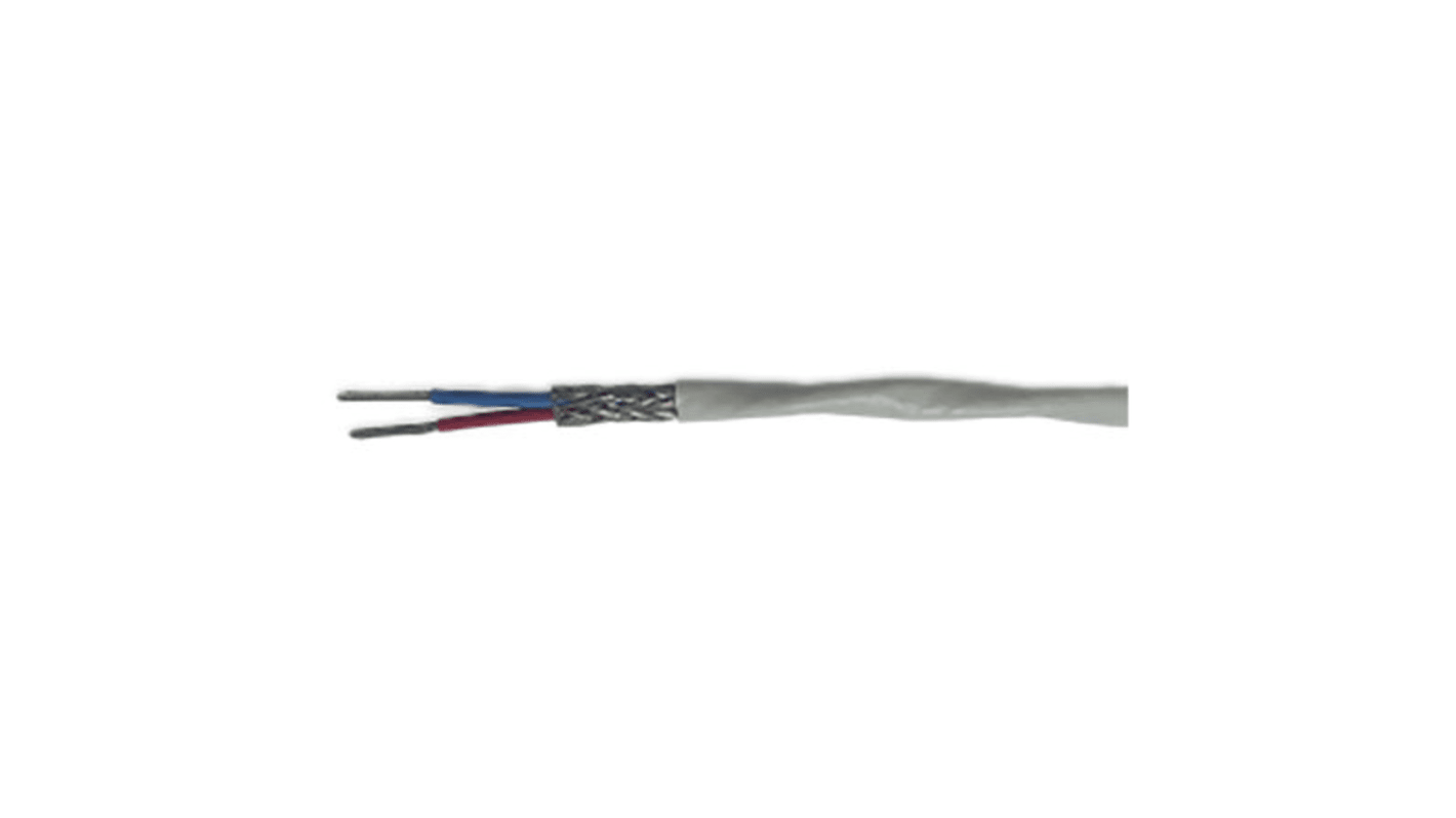 TE Connectivity 蓝色/红色恶劣环境电线, 0.38 mm², 100m长, 22 AWG, 600 V, 最高+150°C, ETFE绝缘