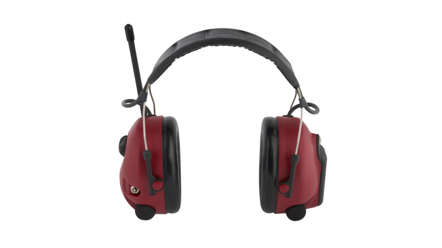 3M PELTOR Alert Wireless Listen Only Electronic Ear Defenders with Headband, 30dB, Red