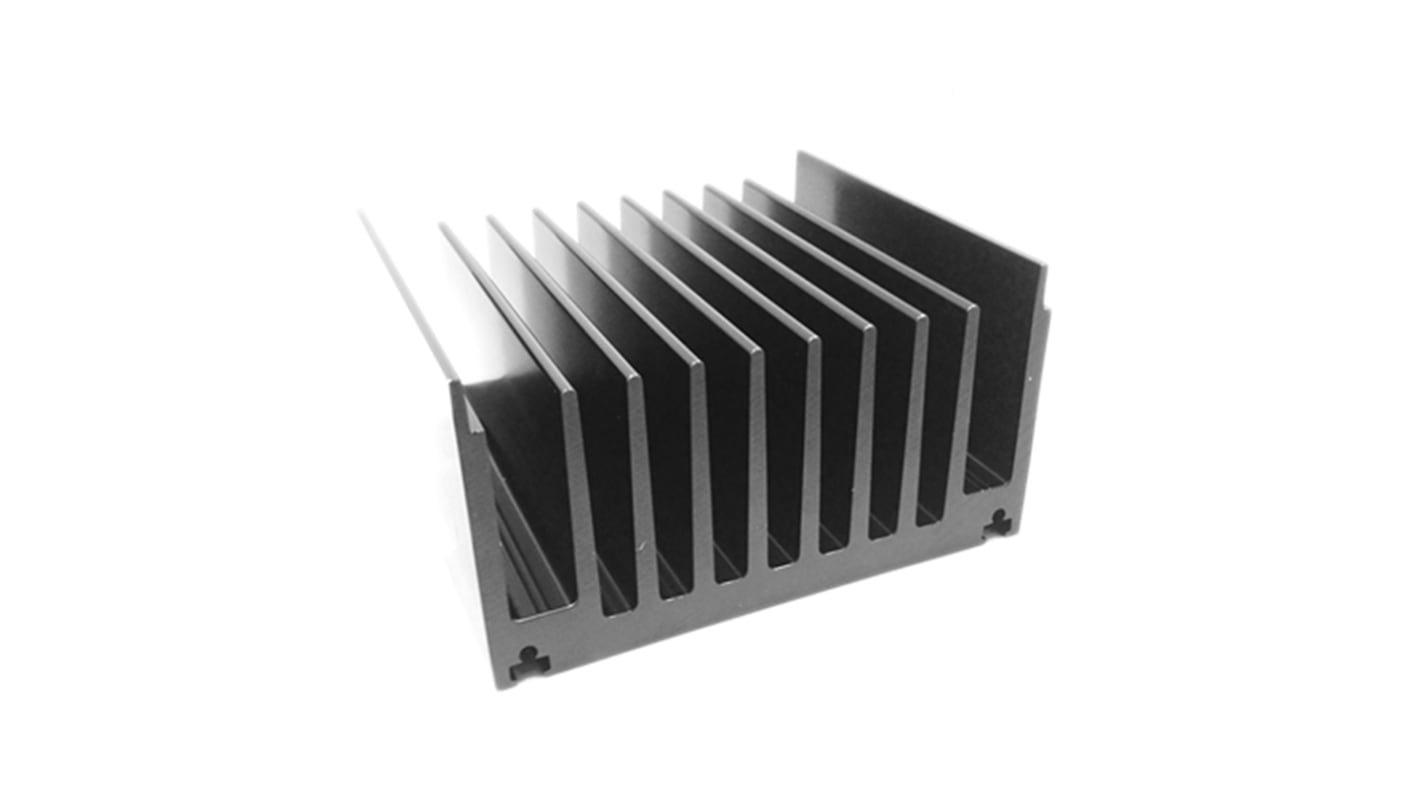 RS PRO Heatsink, Universal Rectangular Alu, 0.48°C/W, 300 x 119 x 65mm