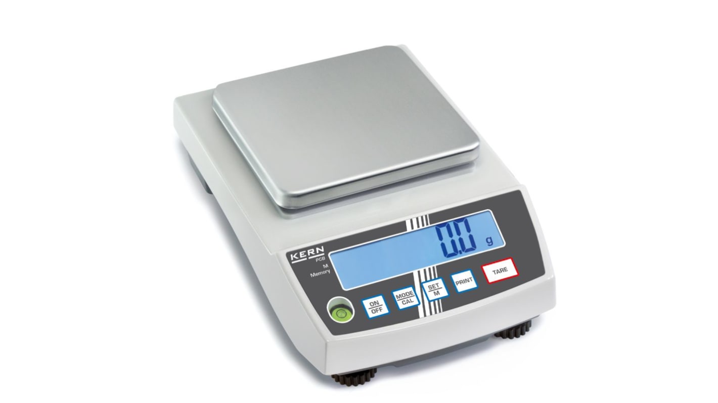 Kern Weighing Scale, 3.5kg Weight Capacity Type C - European Plug, Type G - British 3-pin, With RS Calibration