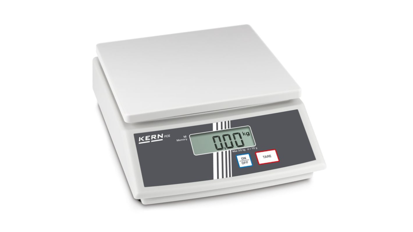 Kern FCE 30K10N Bench Weighing Scale, 30kg Weight Capacity