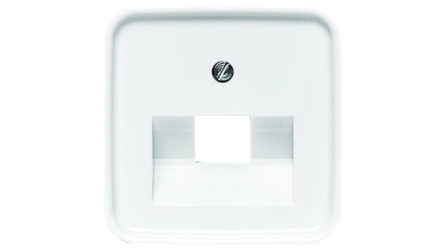 Placa frontal Busch Jaeger - ABB RJ45 Blanco