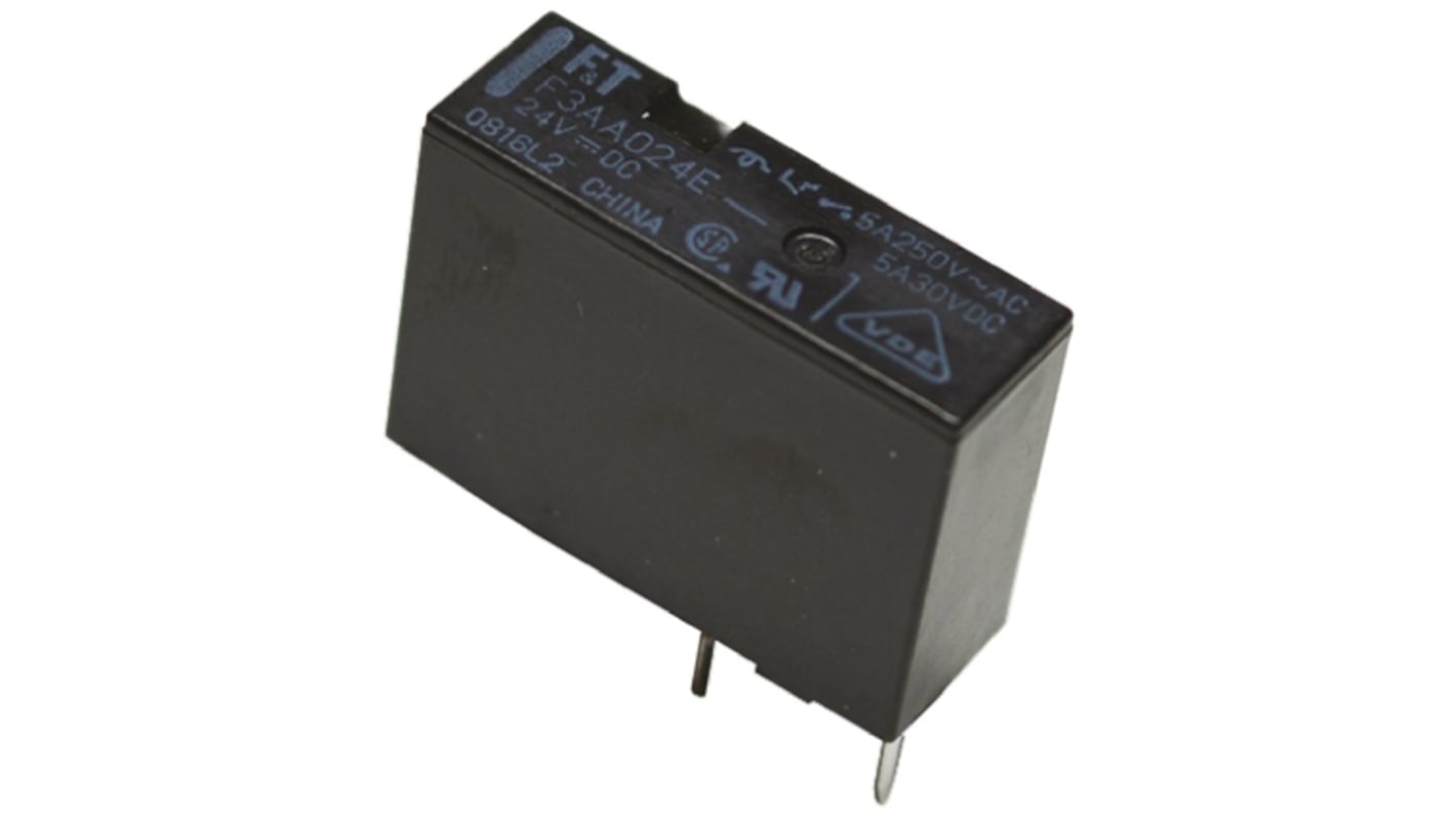 FTR-F3AA024E-HA | 富士通 パワーリレー, 24V dc, SPST, 5A
