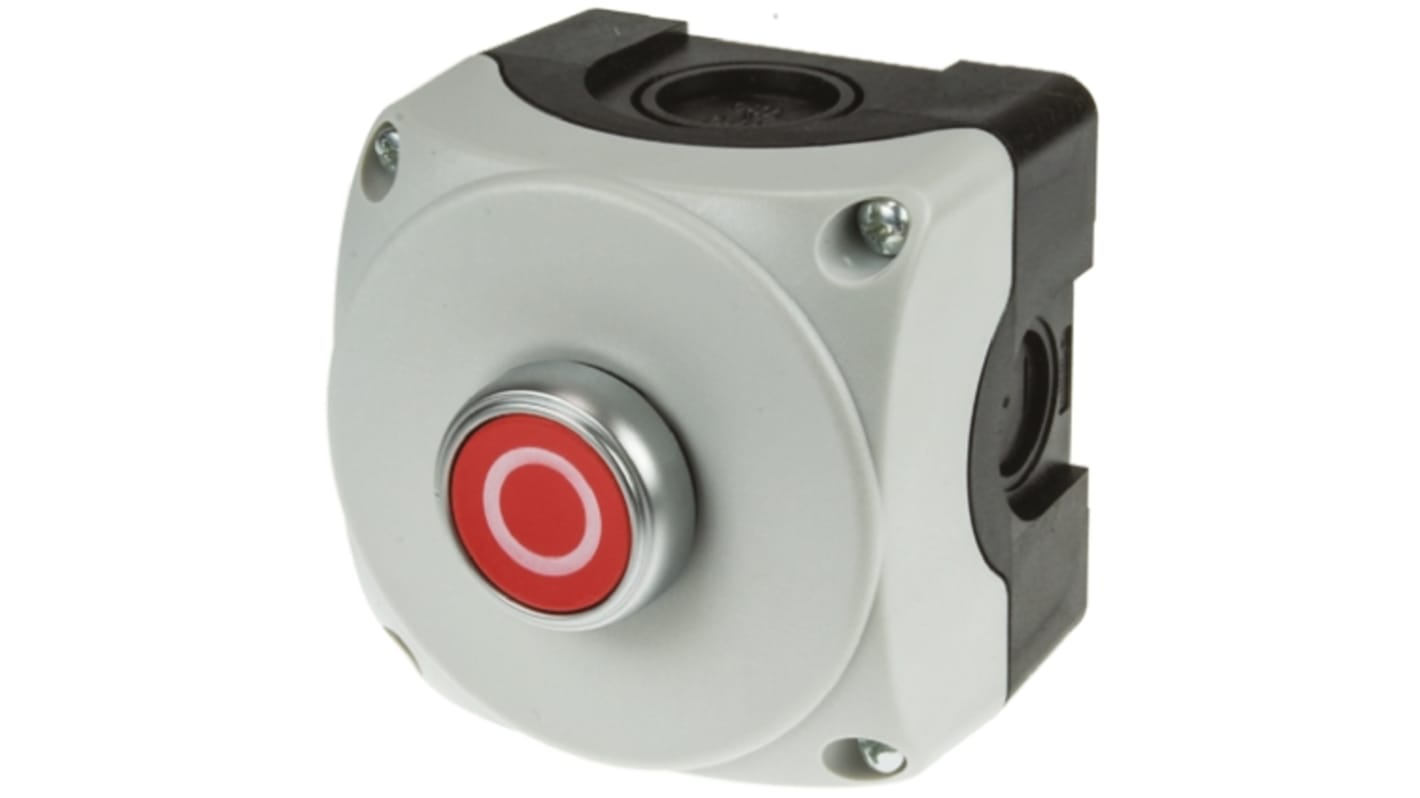 Lovato Push Push Control Station Switch, Red, O, IP66, IP67, IP69K