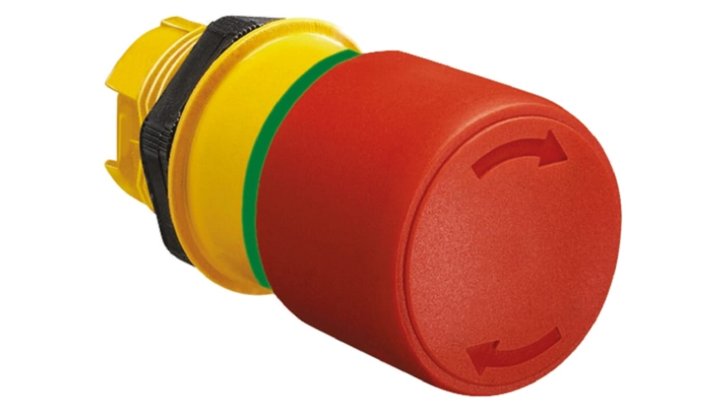 Lovato Platinum Series Twist Release Emergency Stop Push Button, 22mm Cutout, IP66, IP67, IP69K