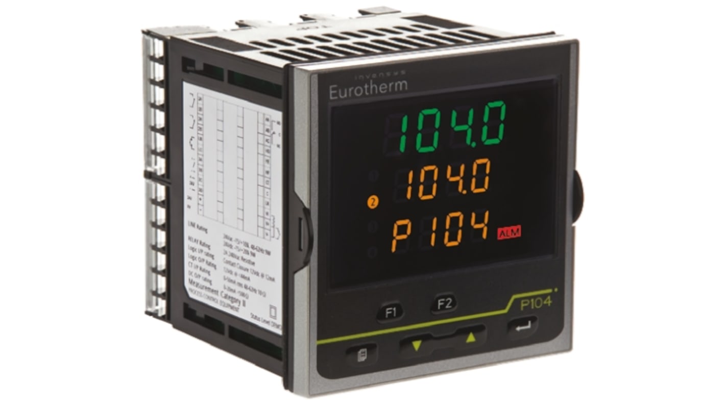 Rs-Online Termoregolatori PID Eurotherm Piccolo P104 24 V ca / cc 96 x 96mm 3 uscite Logico Relè