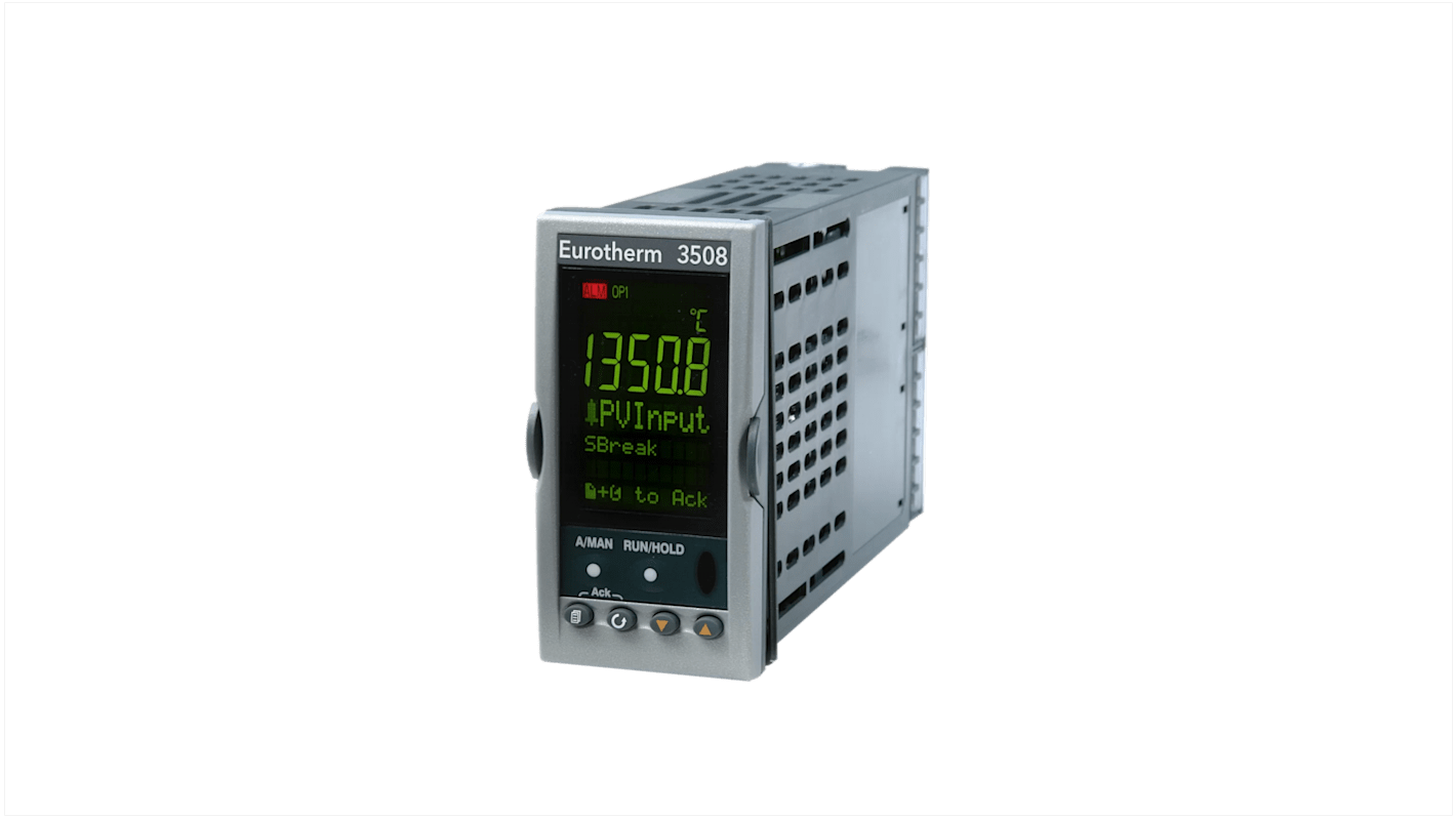 Eurotherm 3508 PID Temperature Controller, 48 x 96mm, 6 Output Analogue, Changeover Relay, Logic, Relay, 85 →