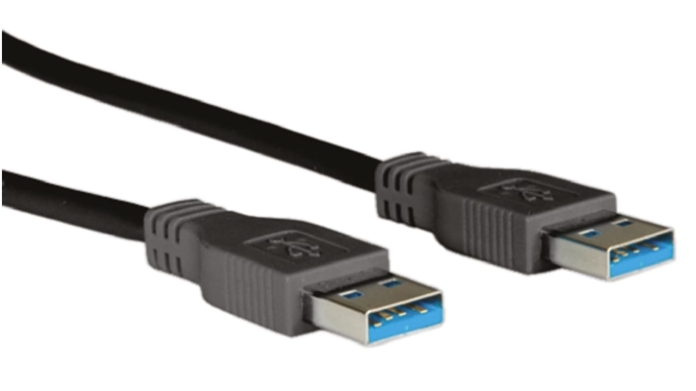 Kabel USB Złącze A USB A Złącze B USB A dł. 1.8m Przewód USB USB 3.0 kolor: Czarny