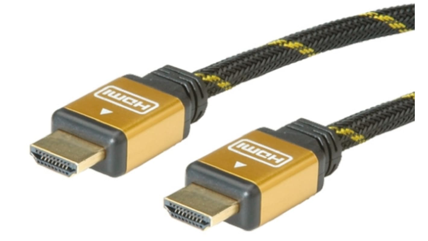 Roline High Speed, 2m Male HDMI Ethernet to Male HDMI Ethernet