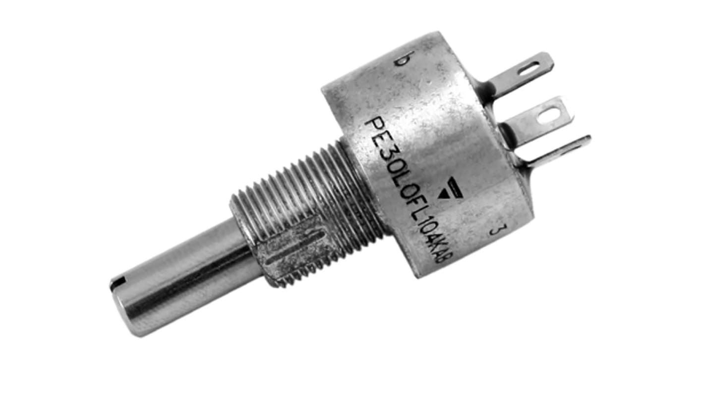 Vishay PE30 4.7kΩ Rotary Potentiometer 1-Gang Panel Mount, PE30L0AP472KABG030