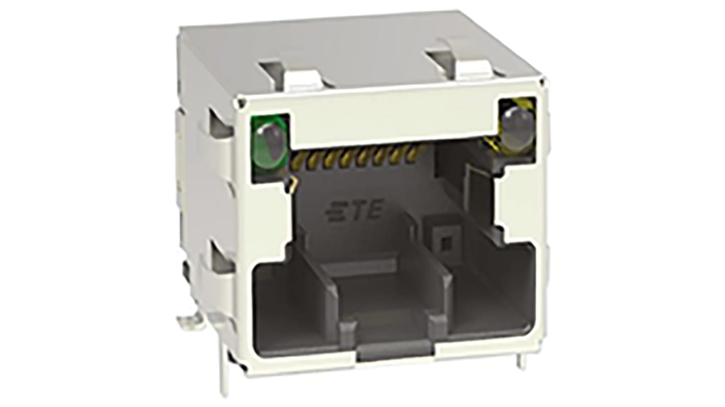 TE Connectivity Female RJ45 Socket, Surface Mount, Cat5e