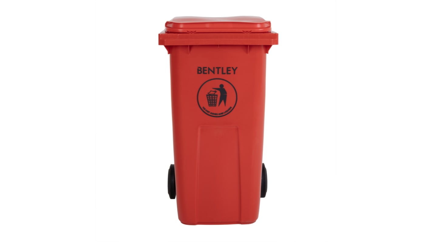 Contenedor RS PRO Rojo Plegable de 240L de Polipropileno