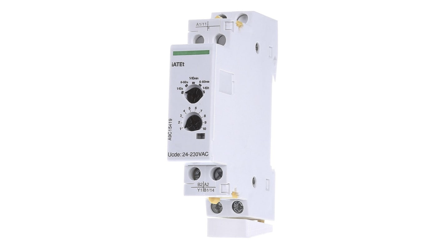 Schneider Electric Auxiliary Contact, DIN Rail Mount, Acti 9 iATET