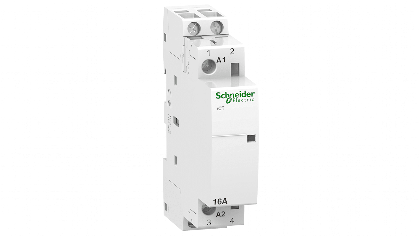 Schneider Electric 可逆接触器, 线圈230 V 交流, 触点16 A, 250 V 交流, 2P, 2 常开, iCT系列