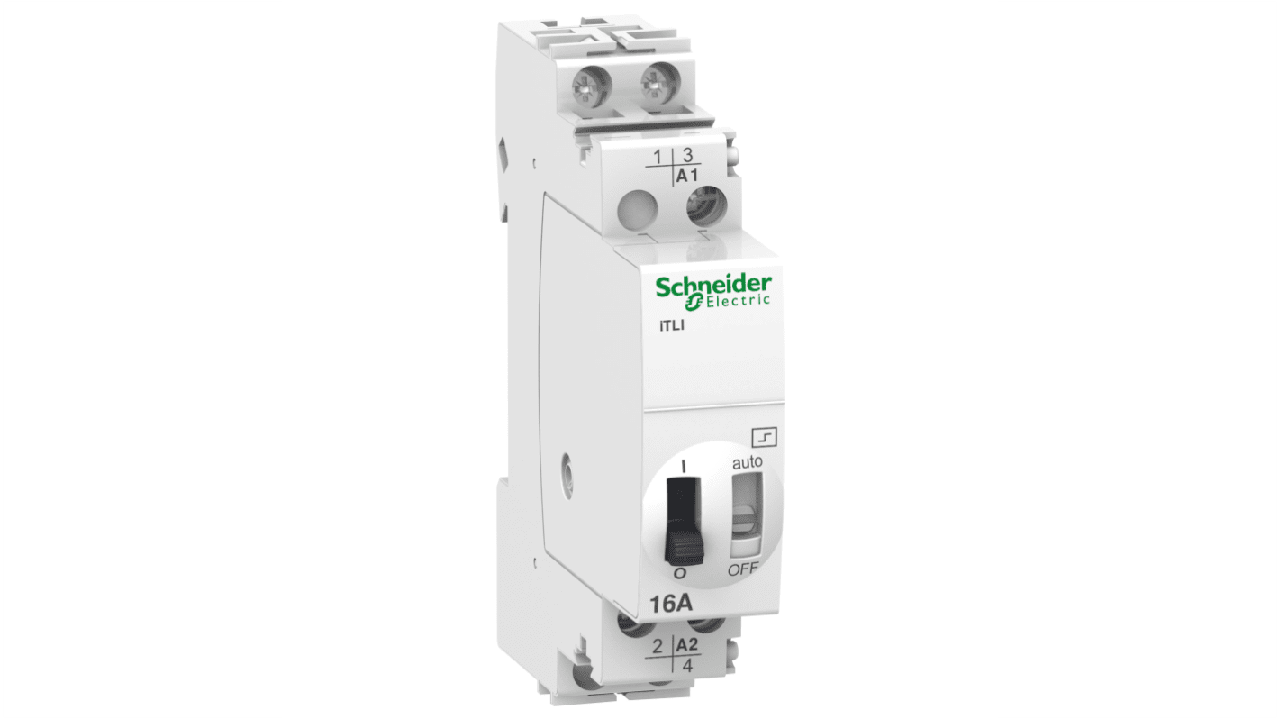 Schneider Electric DIN Rail Power Relay, 48 V dc, 130V ac Coil, 16A Switching Current, SPDT