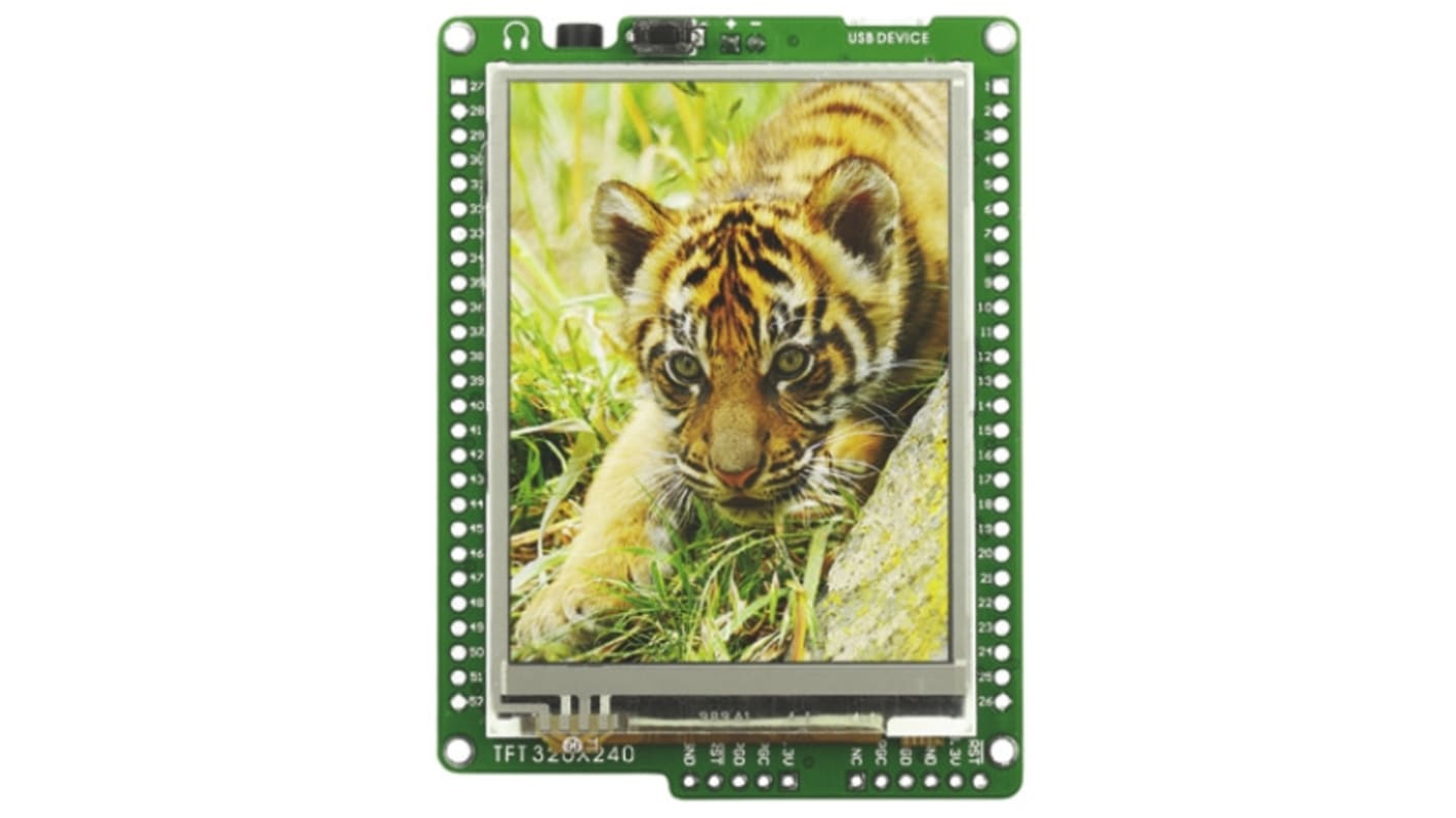 MikroElektronika 2.8inTFT 彩色显示屏开发板 显示板, mikromedia for PIC32